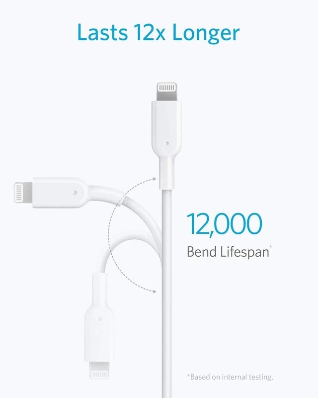 2x Anker 10FT USB-C - Lightning MFi-Certified Charger Cable iPhone 13 14 Pro Max gallery
