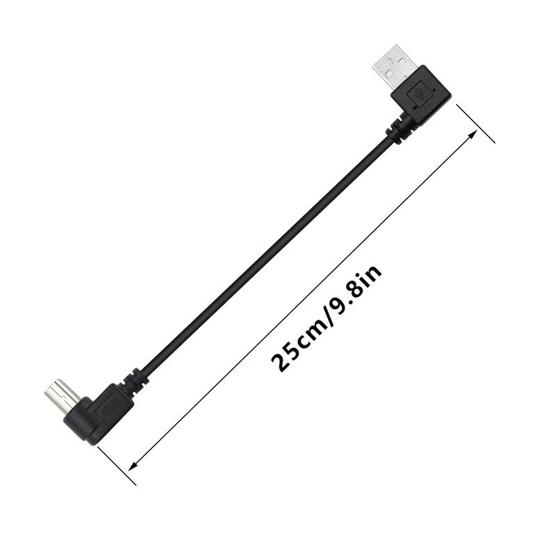 90 Degree Short USB Printer Cable 25CM Right Angle USB 2.0 A to Left and Righ... gallery