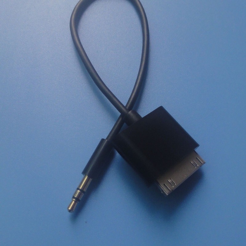 30pin Male To Stereo 3.5mm Cable Car AUX Input To IPod IPad IPhone Dock Adapter gallery