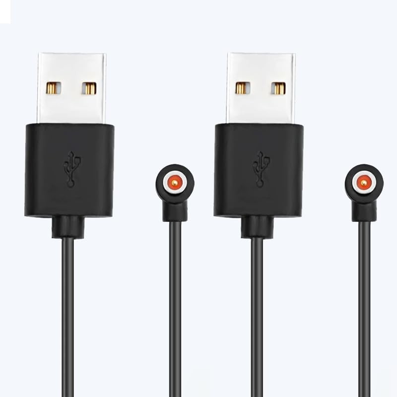 [2-Pack] Smart Ring Charger Cable, for YoR by Letsfit, COLMI, 30 cm, Black gallery