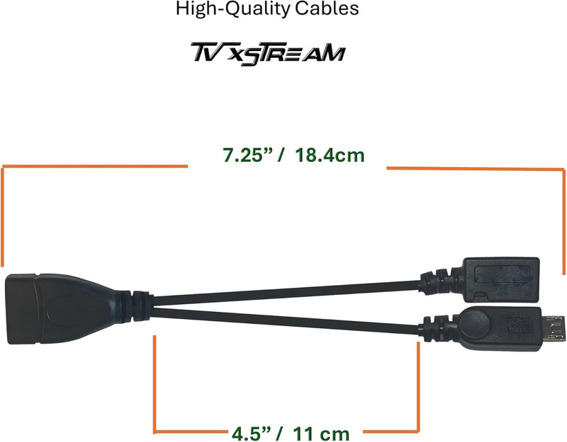 [2 Pack] OTG Cable Adapter, 2-1 USB Cable for Firesticks 4K/4K Max/Cube/Lite/2Nd gallery