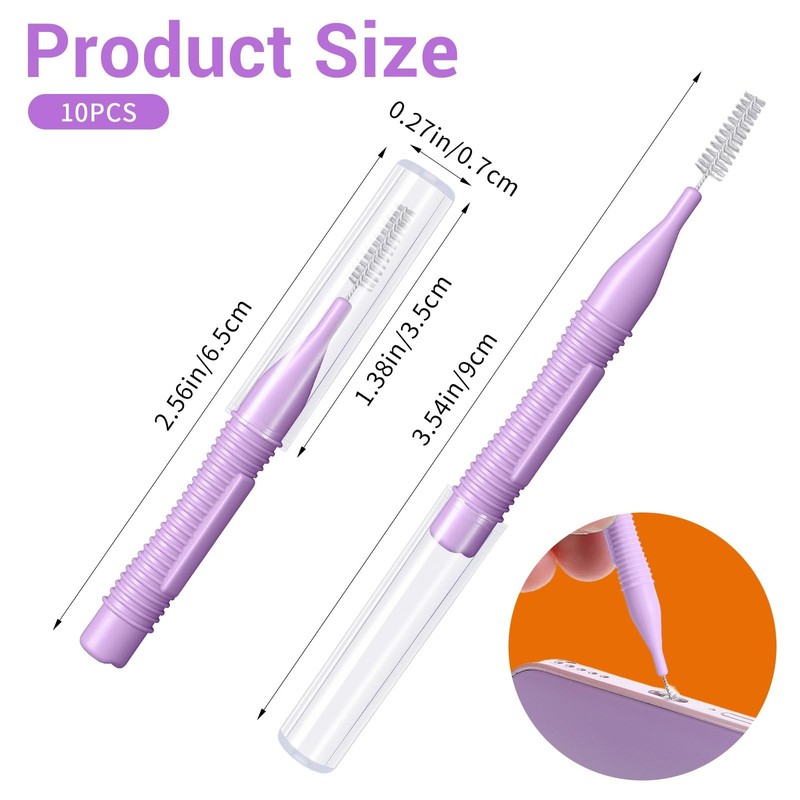 USB C Port Cleaner 10 Pack Anti Clogging Brush gallery