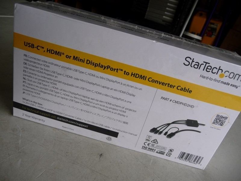 AU SELLER NEW StarTech CMDPHD2HD 2m USB-C / HDMI or Mini DisplayPort to HDMI gallery