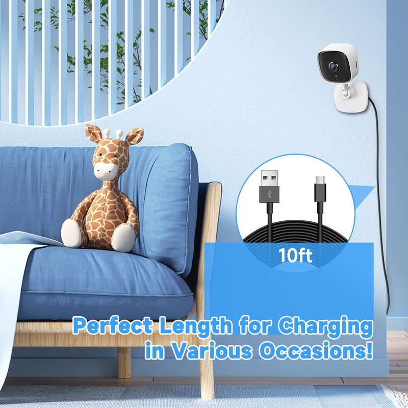 1 PCS 10ft/3M USB C Cable Charging Data Cord A To C Power Home Cam Black gallery