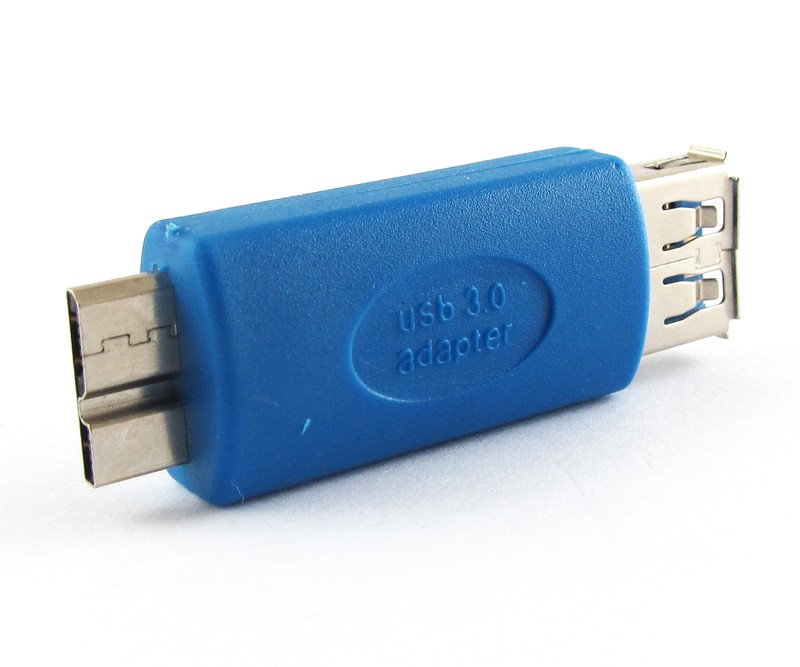 1pc Blue USB 3.0 Type A Female to 3.0 Micro B Male OTG Converter Adapter gallery