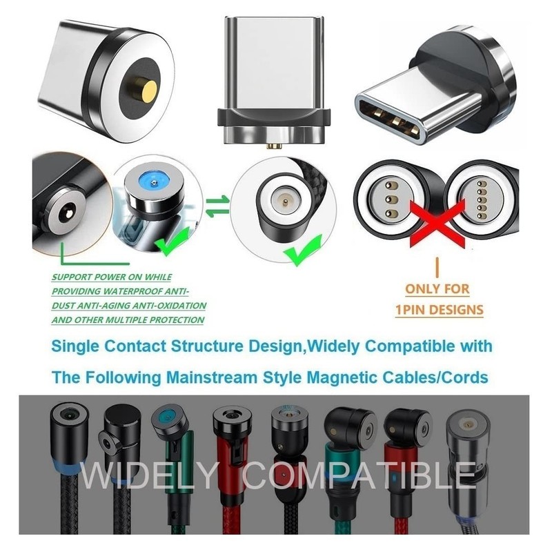 10-Pack Magnetic Type-C Charging Tips - Effortless Charging for All Devices gallery