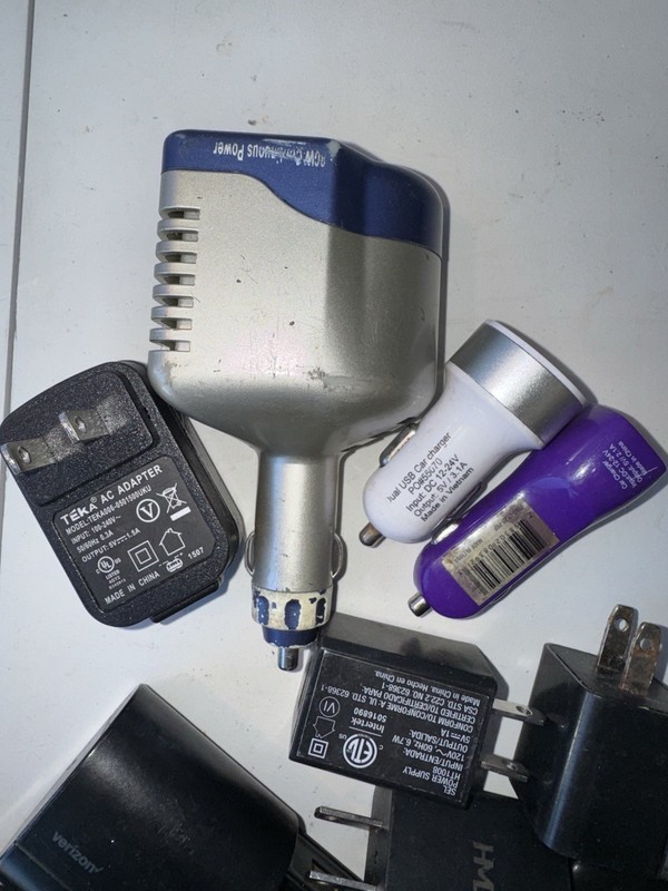 Lot of 55 USB Wall & Car Chargers – Mixed Brands – Untested – AS-IS gallery