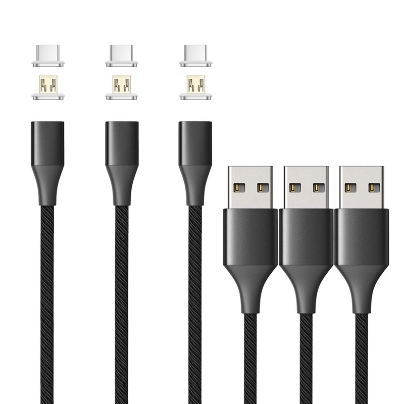 Netdot Gen10 2In1 Nylon Braided Magnetic Charging Cable Fast Charging