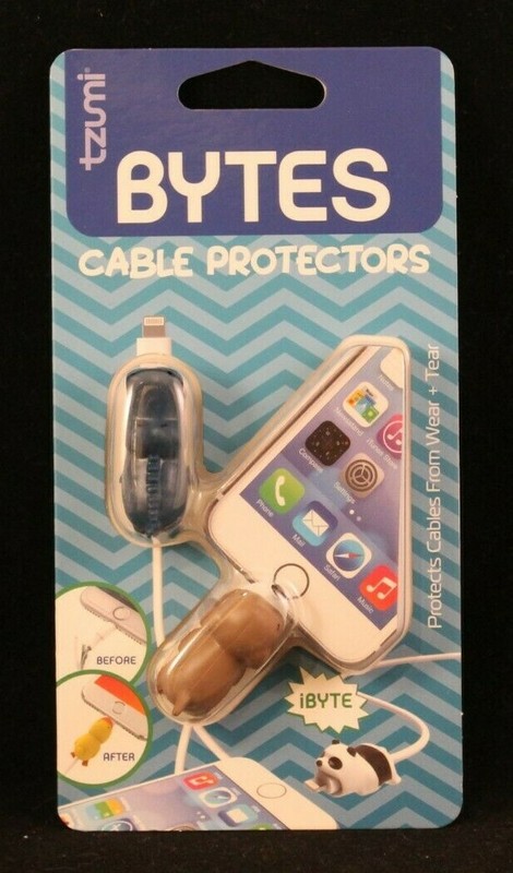Tzumi – Bytes – Blue Gator & Dog – Protects Cables From Wear & Tear – 6654
