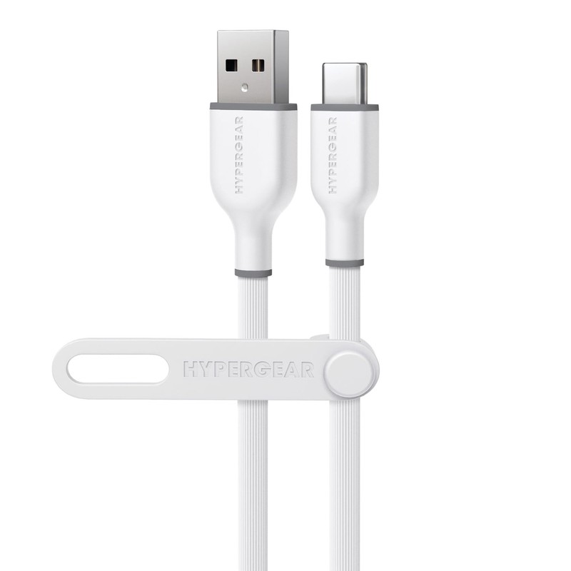 Hypergear 15911_7 10ft USB-A to USB-C Charge Sync Cable White