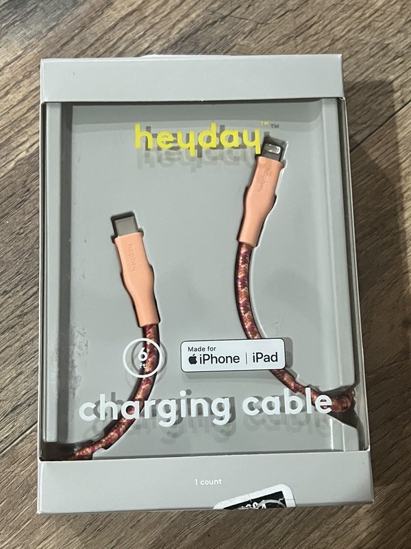 New Charging Cable to USB-C Braided Cable- Vibrant Coral FREE SHIPPING