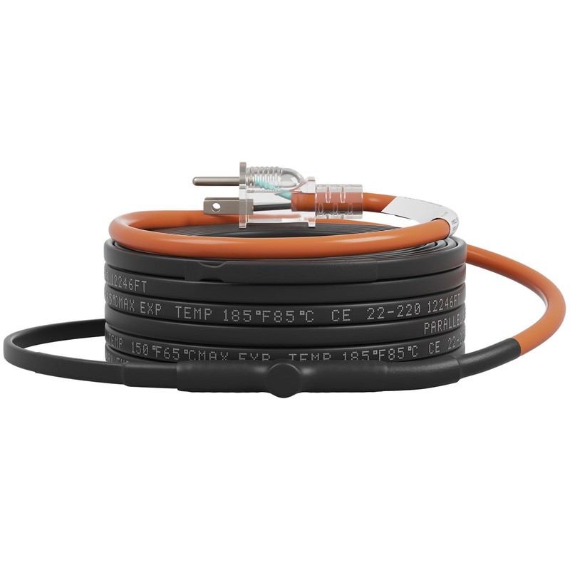Self - Regulating Pipe Heating Cable, 60 - feet 5W/ ft Heat Tape for Pipes gallery