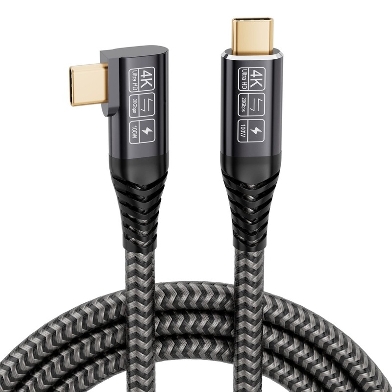 USB to 3.2 Gen 2×2 Cable 100W/20Gbps [6.6FT/2m] 4K Video Output Fast Charge w…