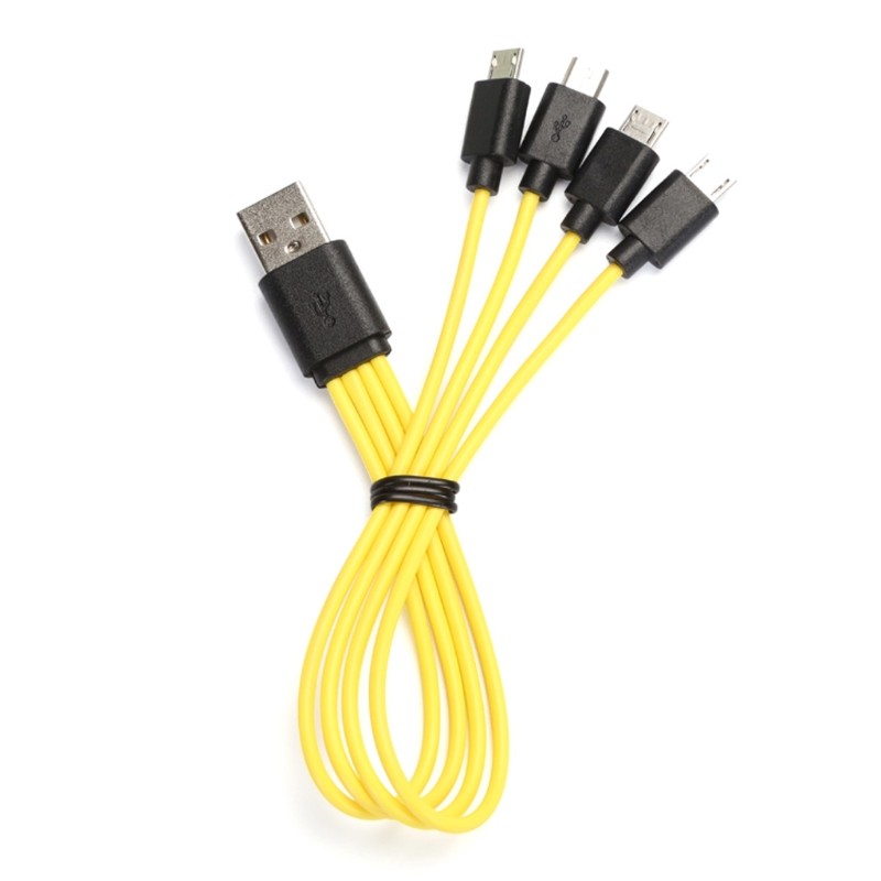 2/3/4 in1 Micro USB Charging Cable for Rechargeable Battery for