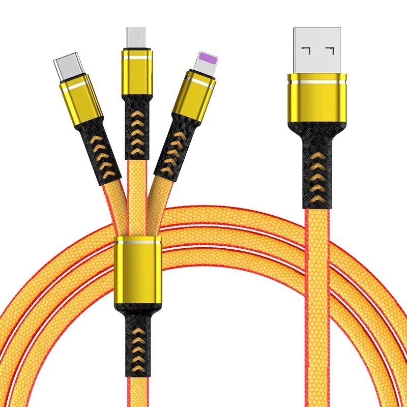 Multi Charging Cable(2 Pack Included, 3.5ft) For iPhone & Android