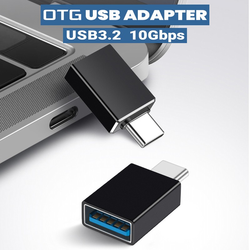 2Pack USB-C Male to USB A Female Data Adapter Converter OTG Type C Android Phone gallery