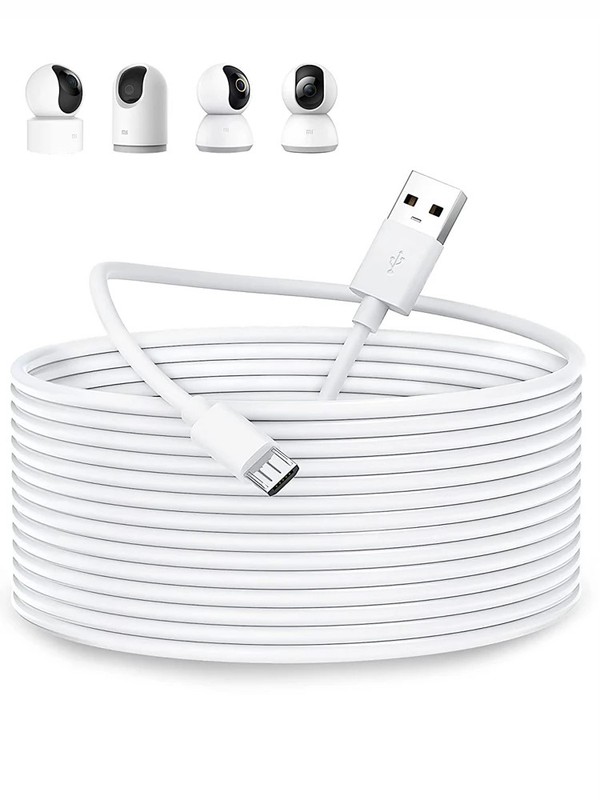 3m/5m/6m/8m/10m/13m Micro USB Charging Charger Cable For Surveillance Camera