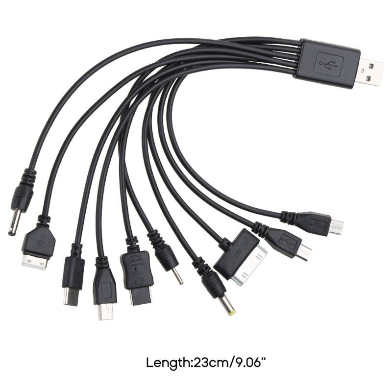 20cm USB Cable USB Adapter Charger Cable Data Wire Cord 10 in 1 Multifunction gallery