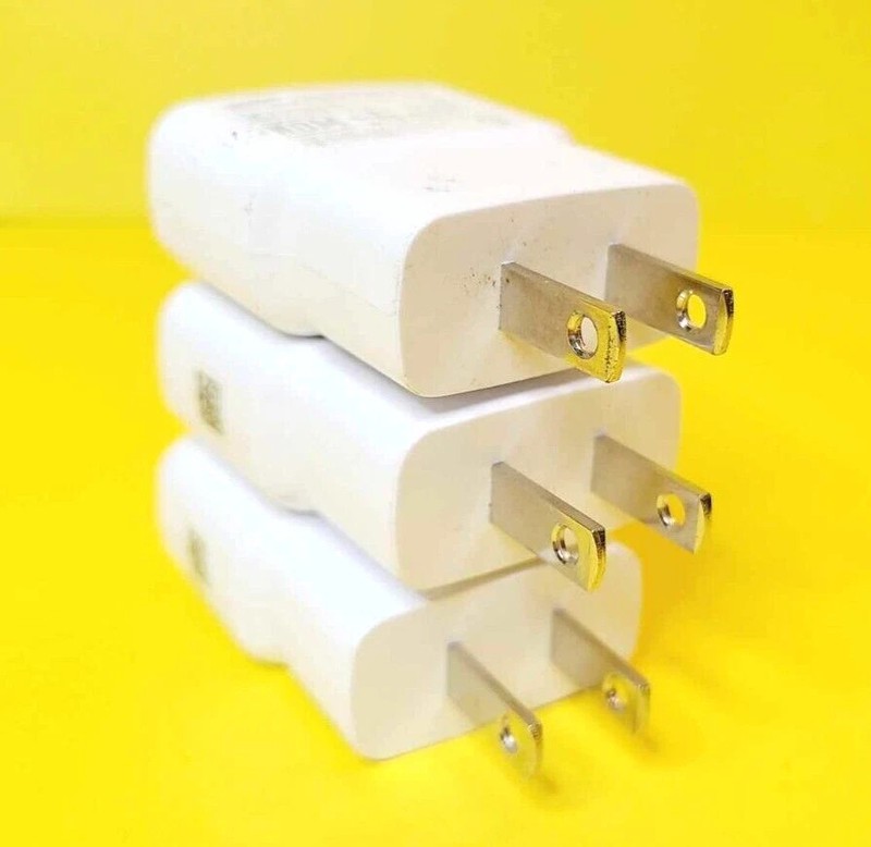 LOT 3x 100% GENUINE SAMSUNG WALL PLUG CHARGER USB AC POWER ADAPTER ETA0U61JWE gallery