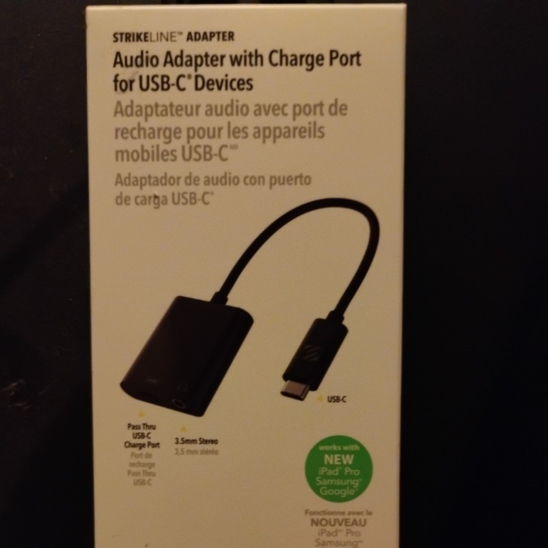 Scosche Audio Adapter Plug for USB C Devices Samsung Galaxy S23 Ultra Pixel 7