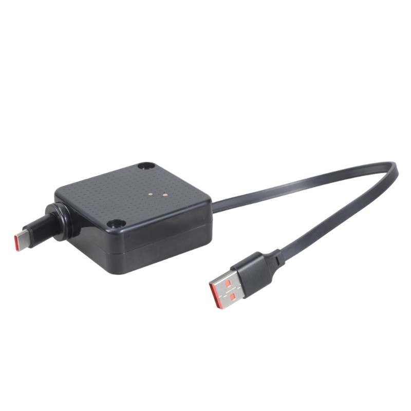 Mountable Recessible Type C Charging Cord 60W Fast Charges fit for Mobile Phones