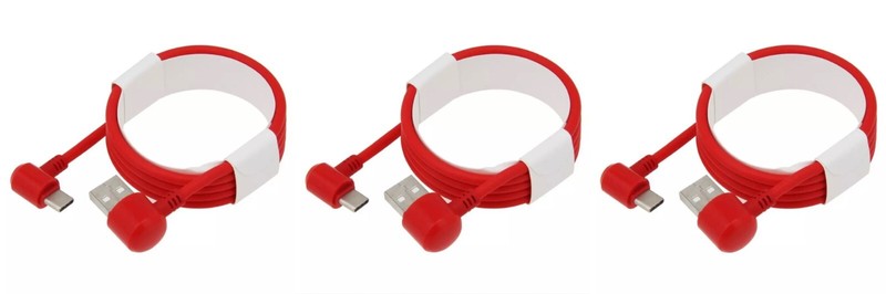 3-Pack 90 Degree Angle Type C Fast Charger Cable for iPhone 16 & Type-C Devices