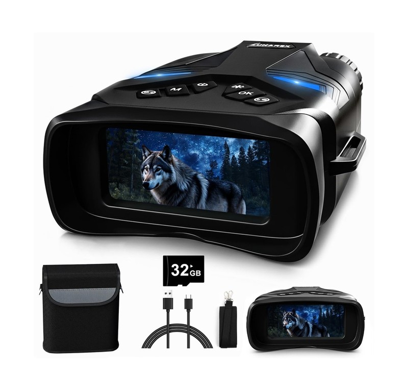 LUNAREX 4K Night Vision Goggles for Adults – Digital Night Vision Binocula