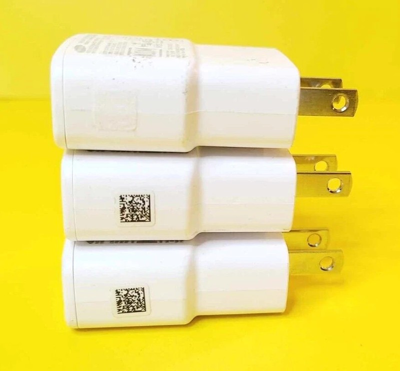 LOT 3x 100% GENUINE SAMSUNG WALL PLUG CHARGER USB AC POWER ADAPTER ETA0U61JWE gallery