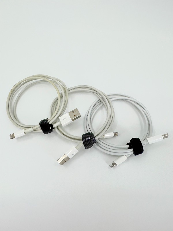 Genuine Apple Lightning Cables – 1 Meter (Pack of 3) Standard USB and USB-C