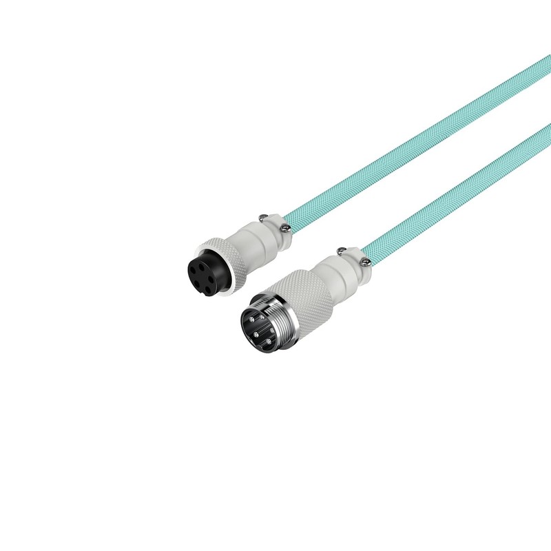 HyperX Coiled USB C to USB A Cable Aviator Connector Light Green White 3 Pack gallery