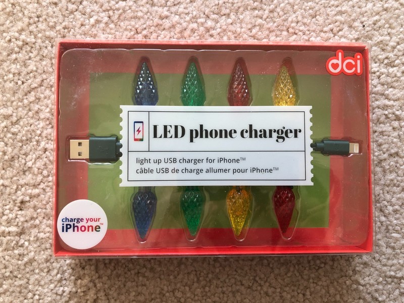 LED Phone Charger DCI Light Up USB Charger For iPhone.
