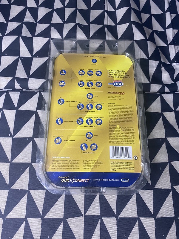 Quick Connect 24 Karat Gold USB Cable Set 4 in 1 10ft gallery