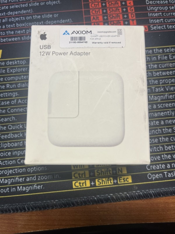 🔥 New/Open Boxed Apple USB AC Adapter 12-Watt MD836LL/A Wall fast charge white