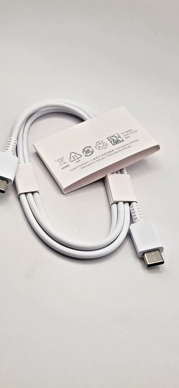 New OEM Samsung USB-C to USB-C 5A Fast Charging Cable 1M White (EP-DN980) gallery