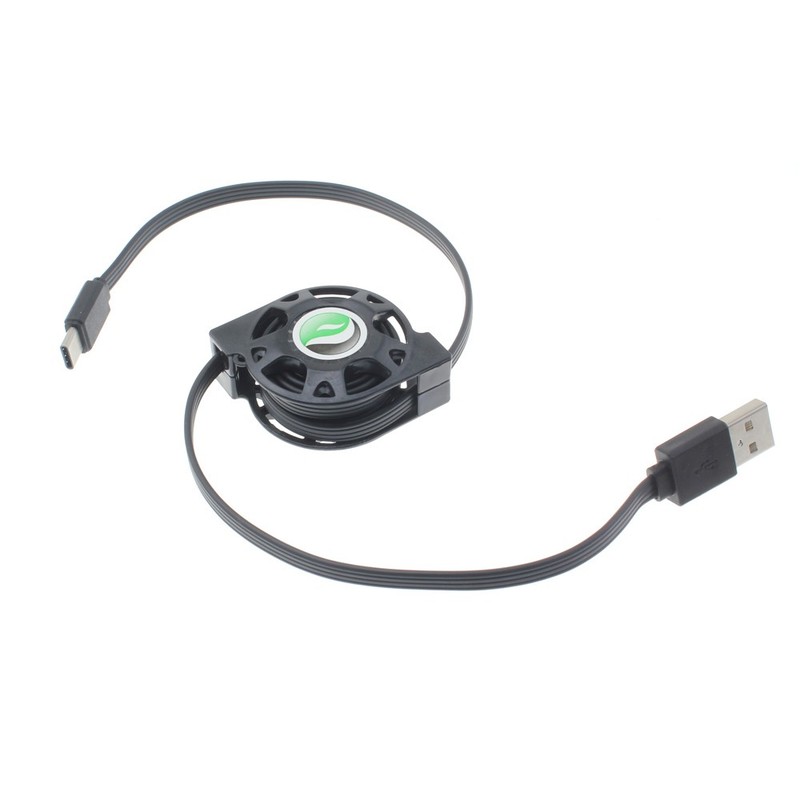 For Galaxy A05/A06/A07 – USB Cable Retractable Type-C Charger Power Cord