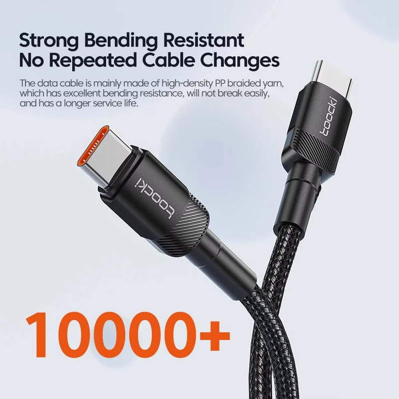 100W USB C To Type C Cable PD 3.0 Fast Charging Braided Lead For Samsung iPhone gallery