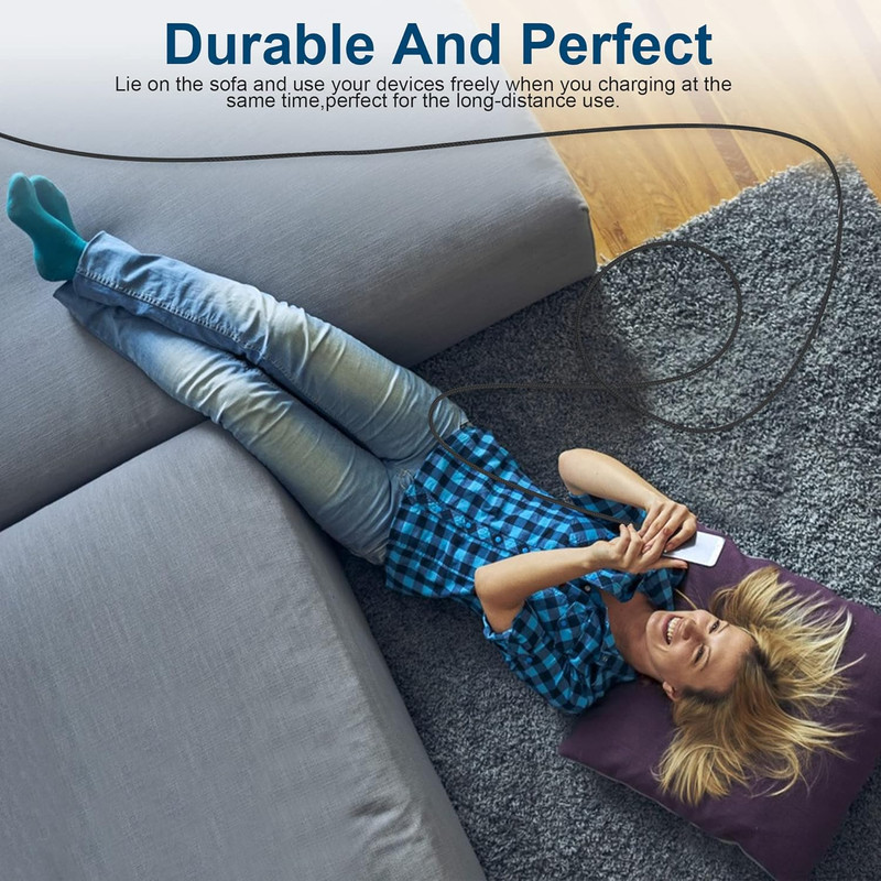 Extra Long USB Type-C 16Ft Fast Charging Cable, USB C to a Quick Charger Cord 16 gallery