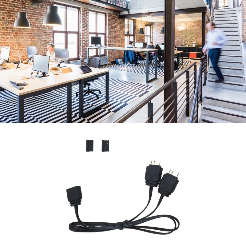 5V 3Pin ARGB Splitter Cable 3Pins Extension Connector Cord Wire for LED Light gallery