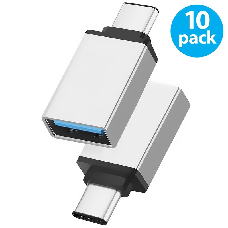 10-Pack USB3.0 to USB Type-C Data Adapter Converter For Samsung LG Google gallery