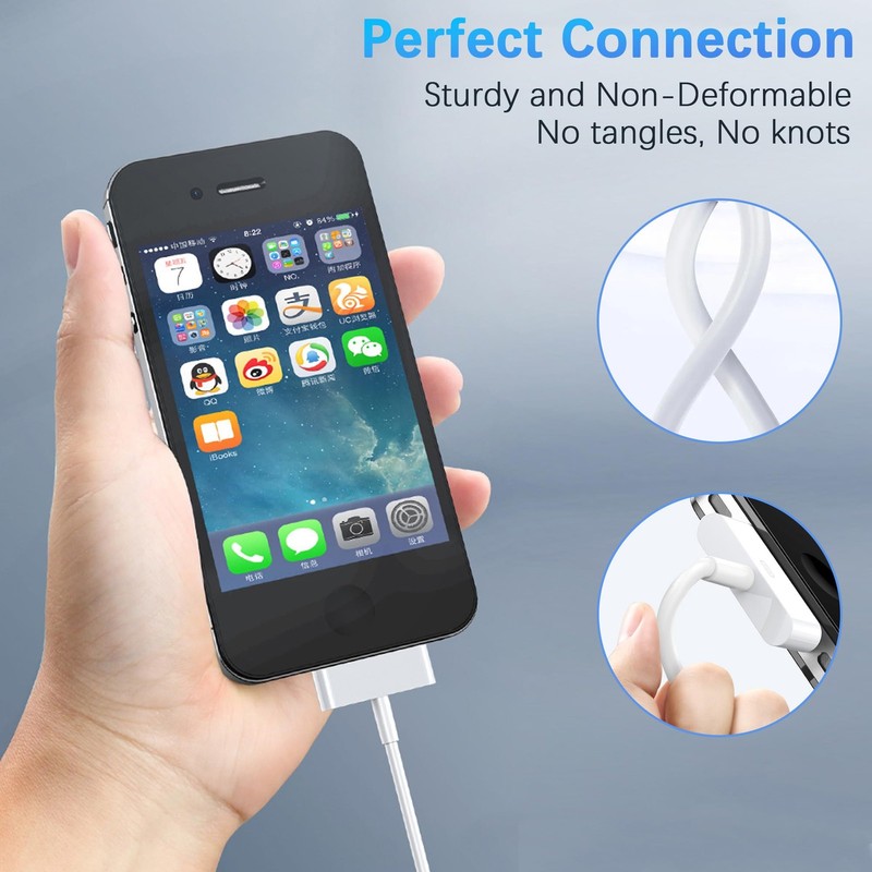 30-Pin to USB C Adapter Cable for iPhone, iPad, iPod 3ft (Next-Generation Data gallery