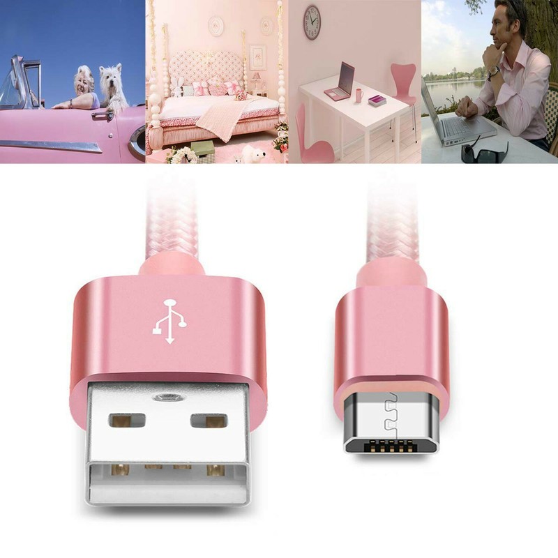 Short Micro USB to USB Fast Charger Cable Cords, High Speed Data and Charging... gallery