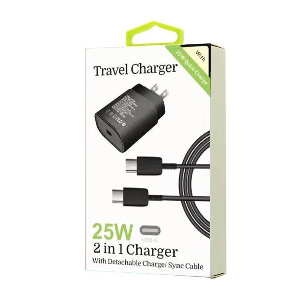 25W Type C Charger Super Fast Charger for Galaxy S20/S21+/S22 Ultra/Note 10/20