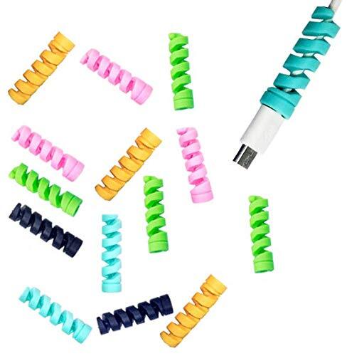 20 Pack Charging Cable Protector Spiral Tube Wire Protectors Cord Sleeve gallery