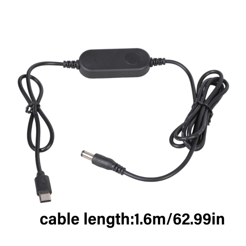 5V to 12V USB C Converters Cable 12W Output 160cm Length For Low Power Devices gallery