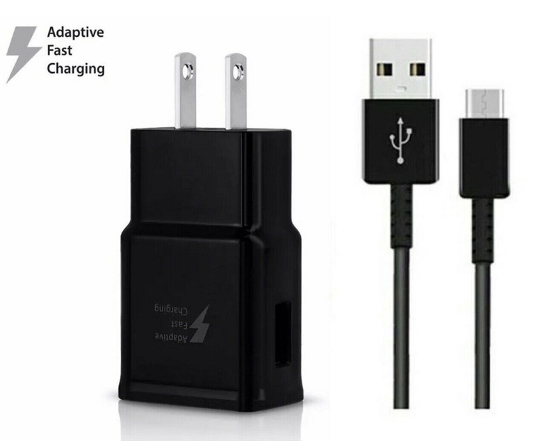 Fast Rapid Wall Charger + Type C Cable For Samsung Galaxy A12/A13/A32 5G BLack