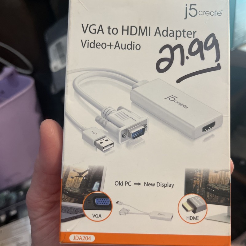 j5create VGA To HDMI Video Audio Adapter