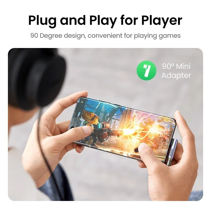 UGREEN USB-C to 3.5mm Headphone Adapter Aux Cable for Android Phones gallery