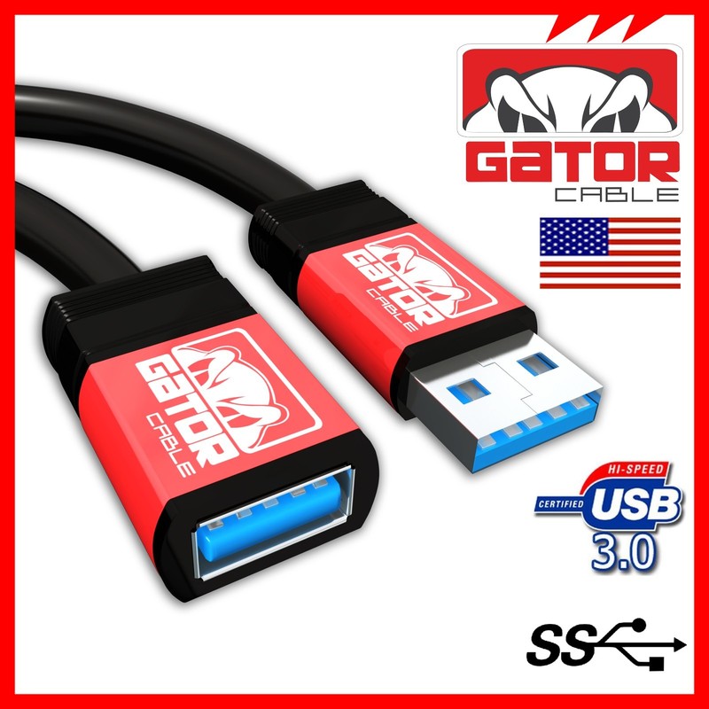 USB 3.0 Super Speed Extension Cable Male A to Female A Charger Powered Data Sync gallery