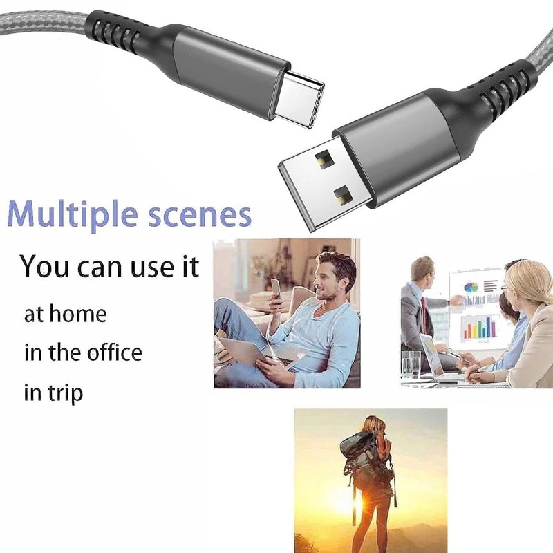 Type C Charger Cable 10FT 1/4-Pack Fast Charging Cord USB A to USB C Cell Phone gallery