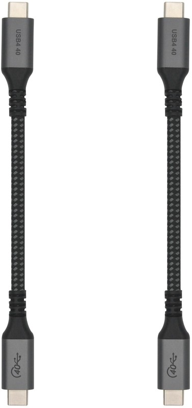Vebner 6-Inch Extra Short USB4 Cable - 40Gbps Supports 100W (20V, 5A) Chargin...